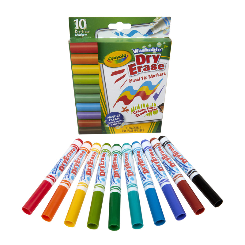 10ct Dry Erase Markers Dura-wedge Washable