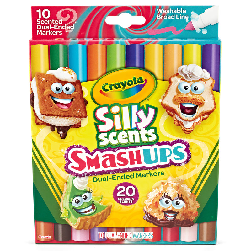 10ct Dual Markers Silly Scents Smash Ups Washable