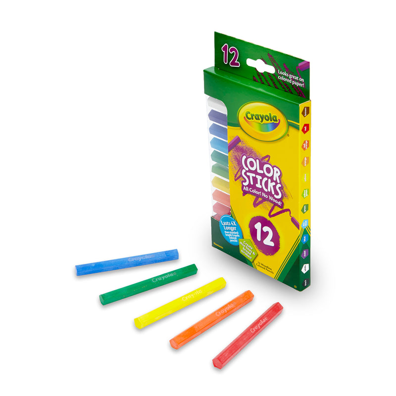 Color Sticks 12 Count All Color No Wood