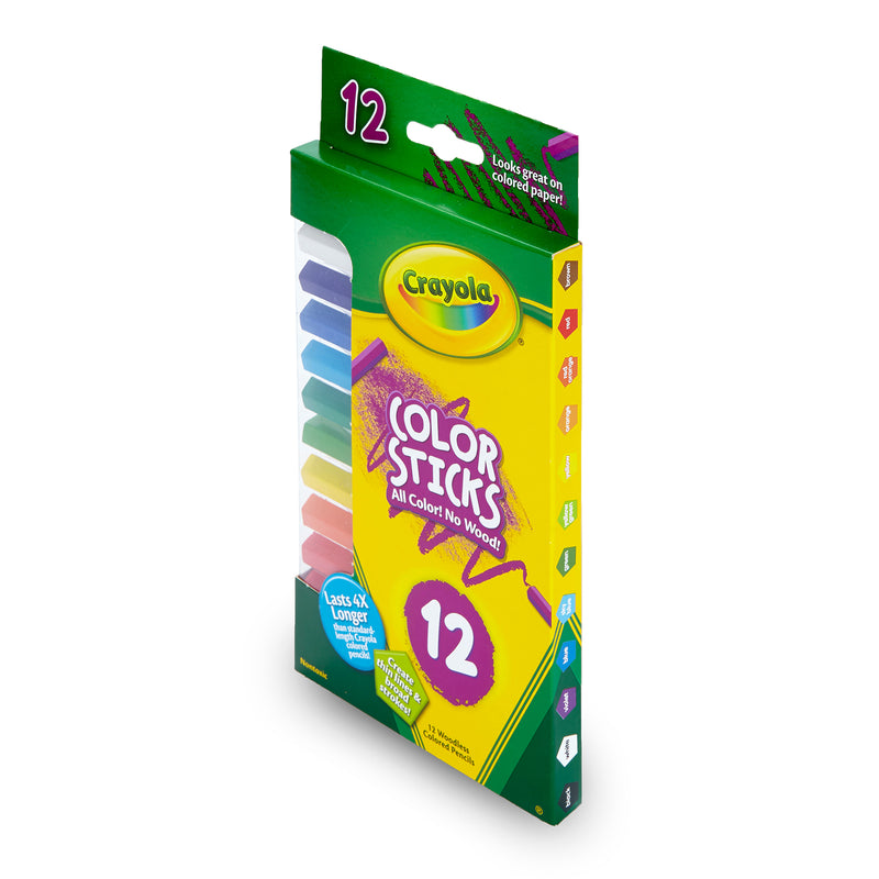 Color Sticks 12 Count All Color No Wood