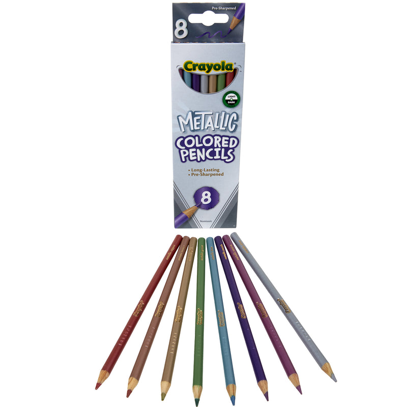 Crayola Metallic Colored Pencils 8