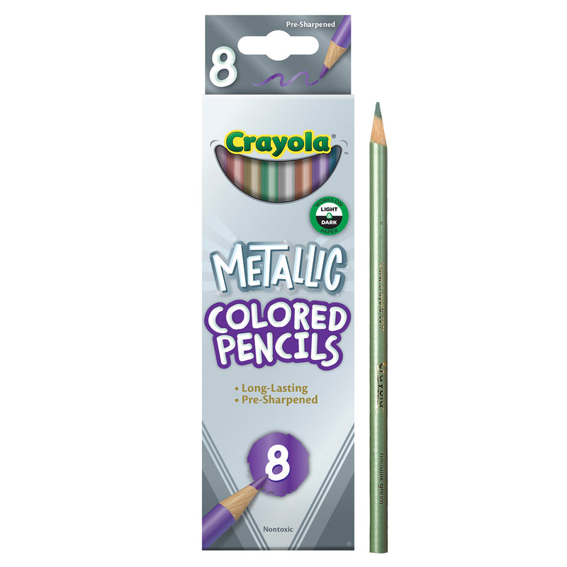 Crayola Metallic Colored Pencils 8