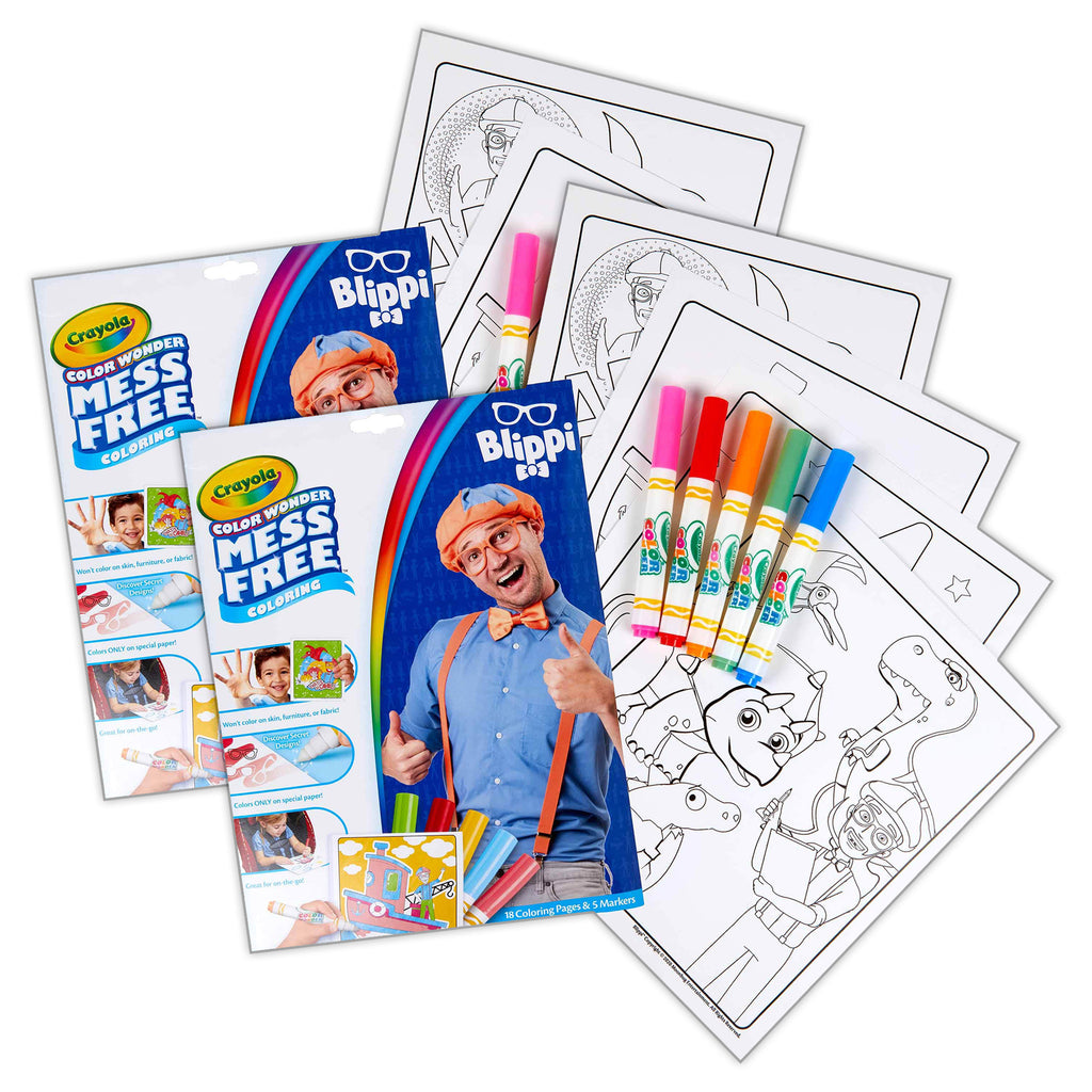 Color Wonder® Coloring Pad & Markers, Blippi, 2 Sets