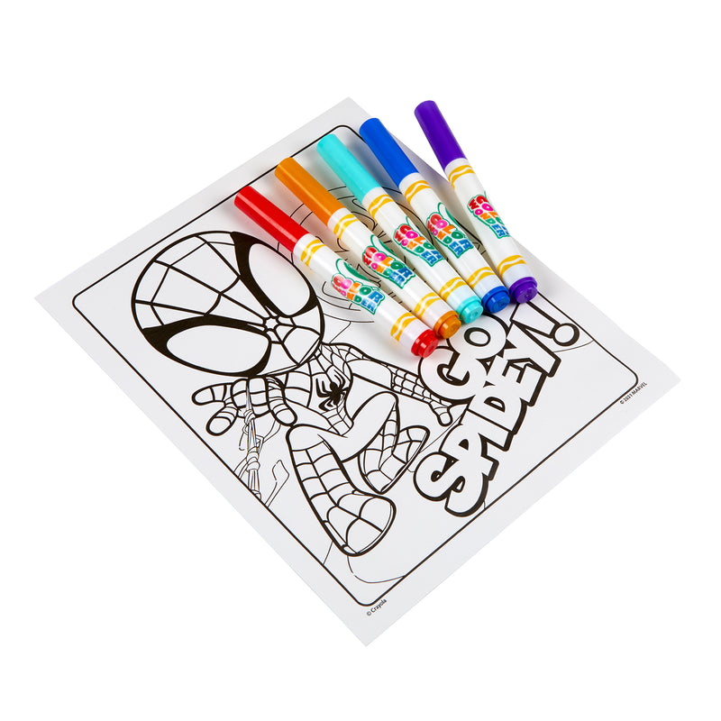 Spidey & Friends Color Pad & Markrs Crayola Color Wonder