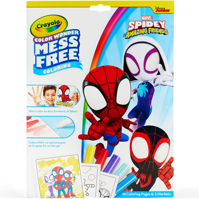 Spidey & Friends Color Pad & Markrs Crayola Color Wonder