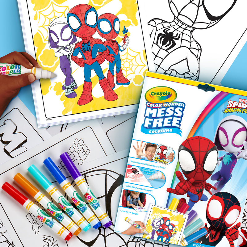 Spidey & Friends Color Pad & Markrs Crayola Color Wonder