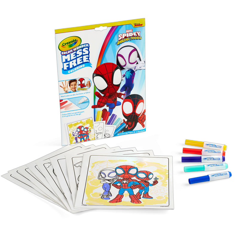 Spidey & Friends Color Pad & Markrs Crayola Color Wonder