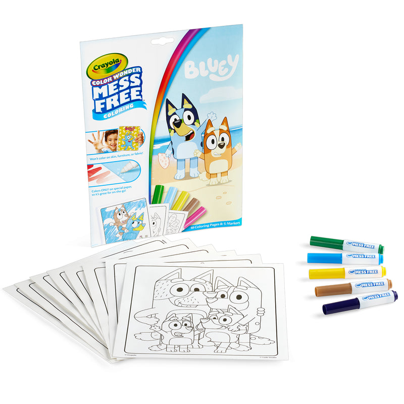 Bluey Coloring Pad & Markers Crayola Color Wonder