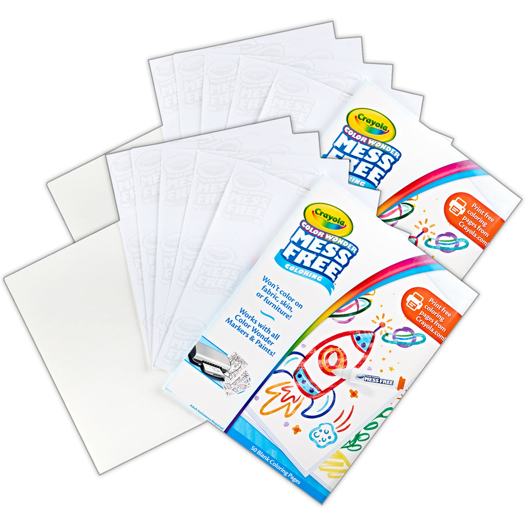 Color Wonder® Blank Coloring Pages, 50 Per Pack, 2 Packs