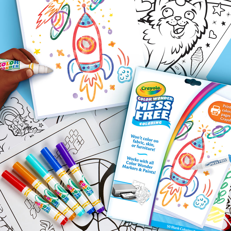 50 Blank Coloring Pages Crayola Color Wonder