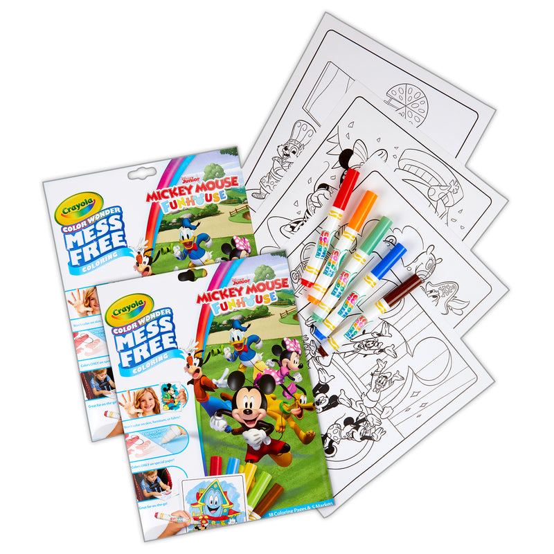 Color Wonder® Coloring Pad & Markers, Mickey, 2 Sets