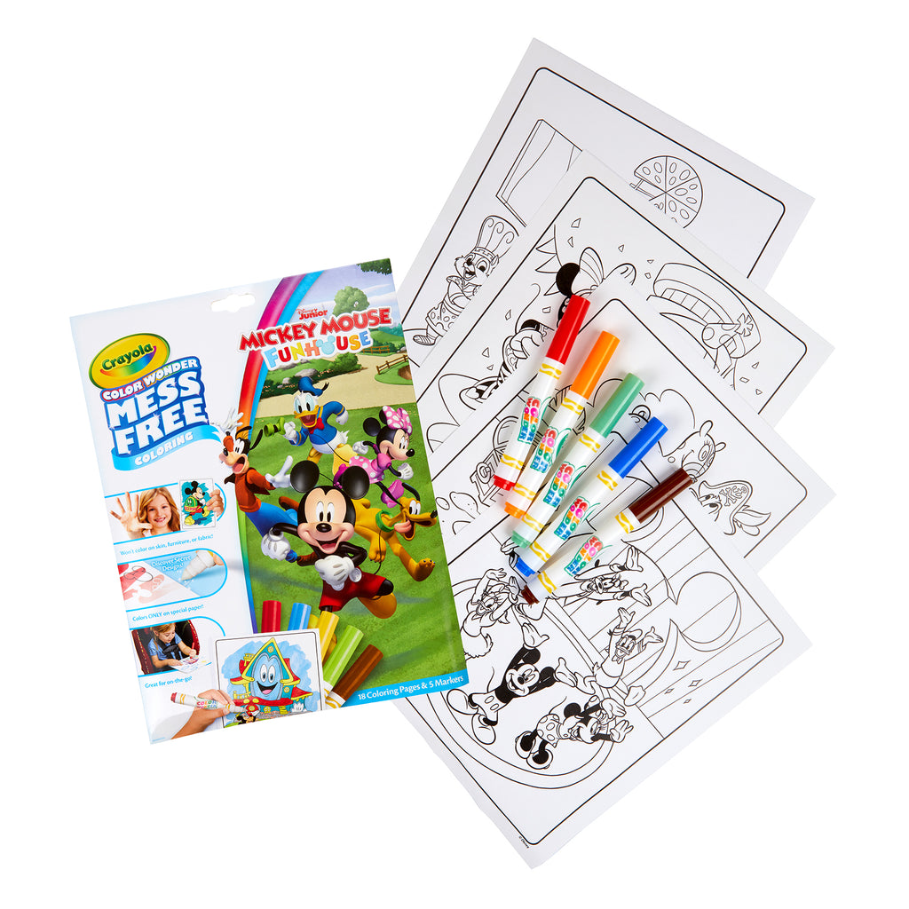 Mickey Coloring Pad & Markers Crayola Color Wonder