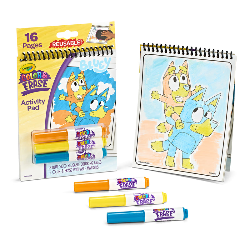 Color & Erase Activity Pad Bluey Reusable