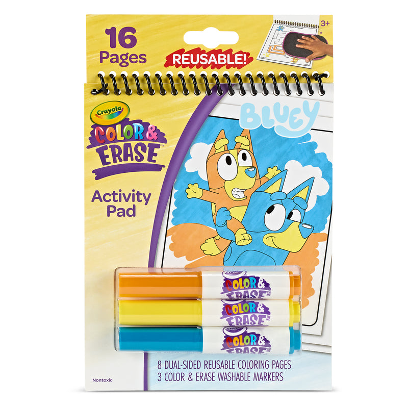 Color & Erase Activity Pad Bluey Reusable