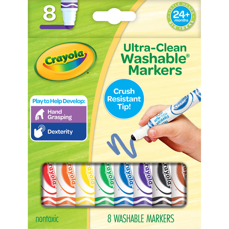 Toddler Markers 8ct Crush Resistant