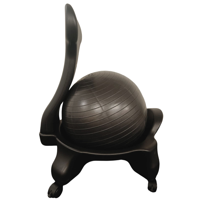 Stability Ball Chair, Adult, Black/Black