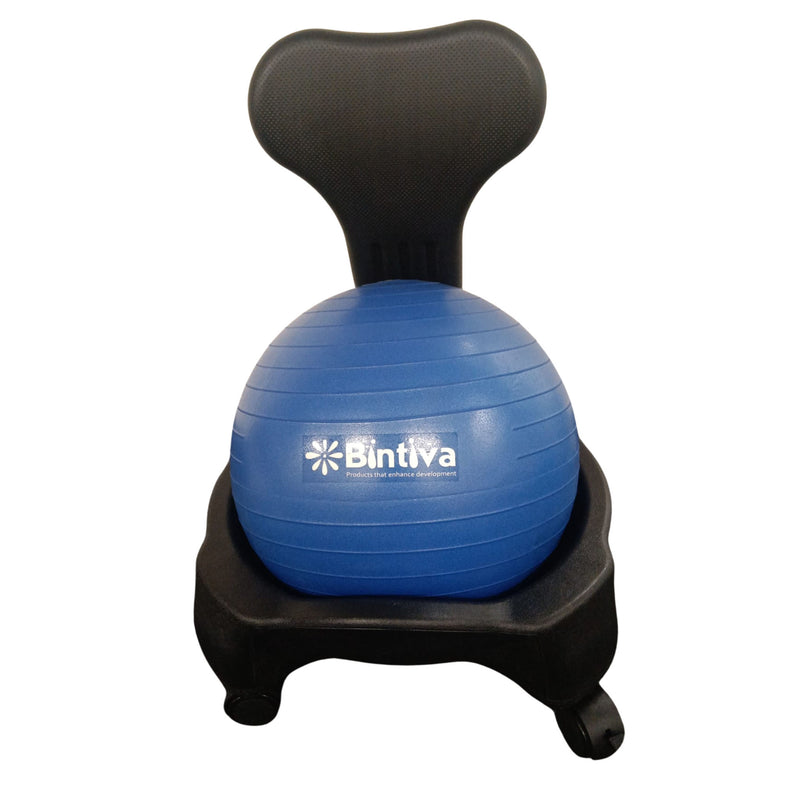 Stability Ball Chair, Child, Black/Blue