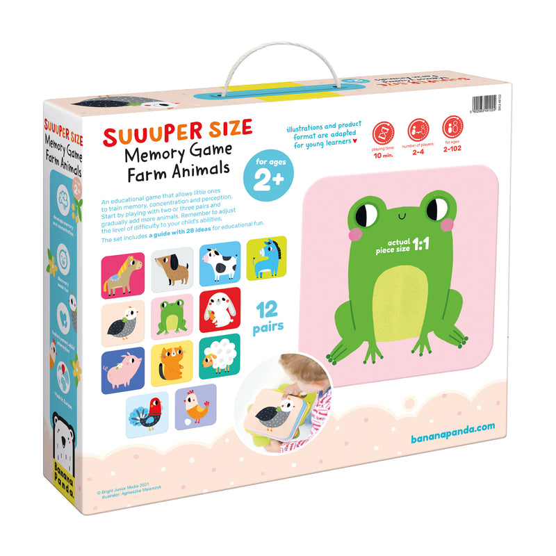 Suuuper Size Farm Animals Memory Game