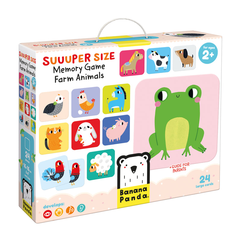 Suuuper Size Farm Animals Memory Game