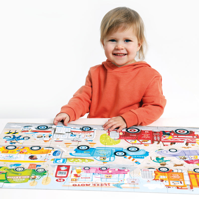 Moto Jumbo Puzzle Cars, 3+ Years