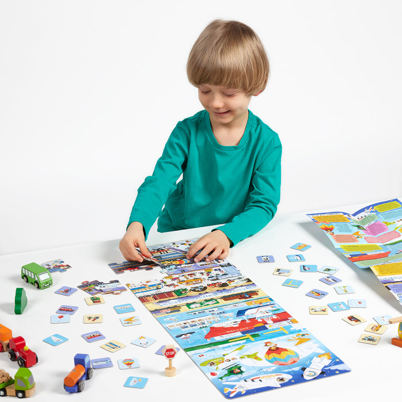 Puzzle + Transport, 4+ Years
