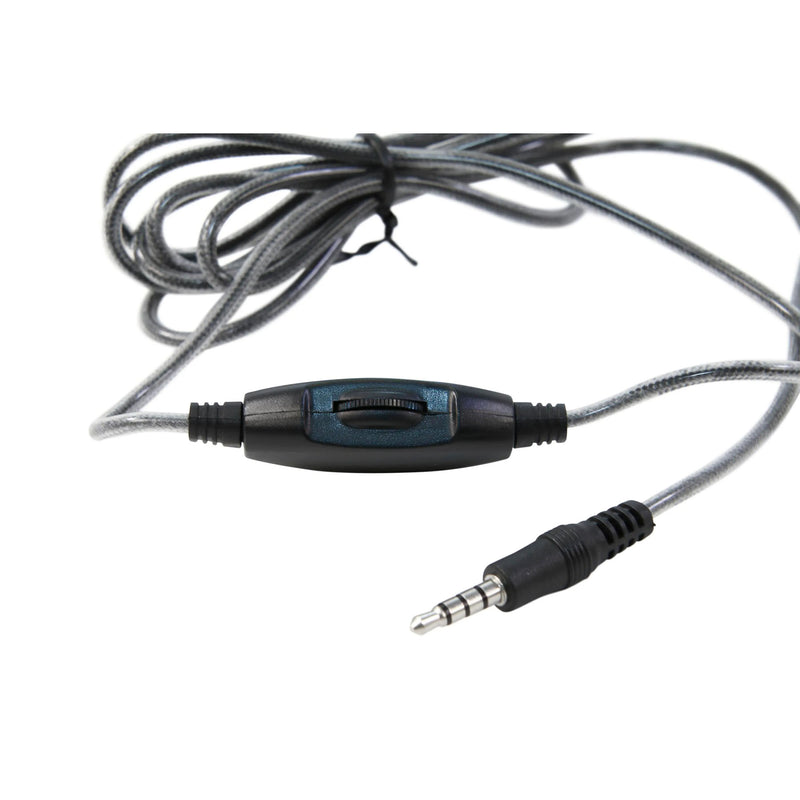 Blk On Ear Headset W/gooseneck Mic & 3.5mm Trrs Plug