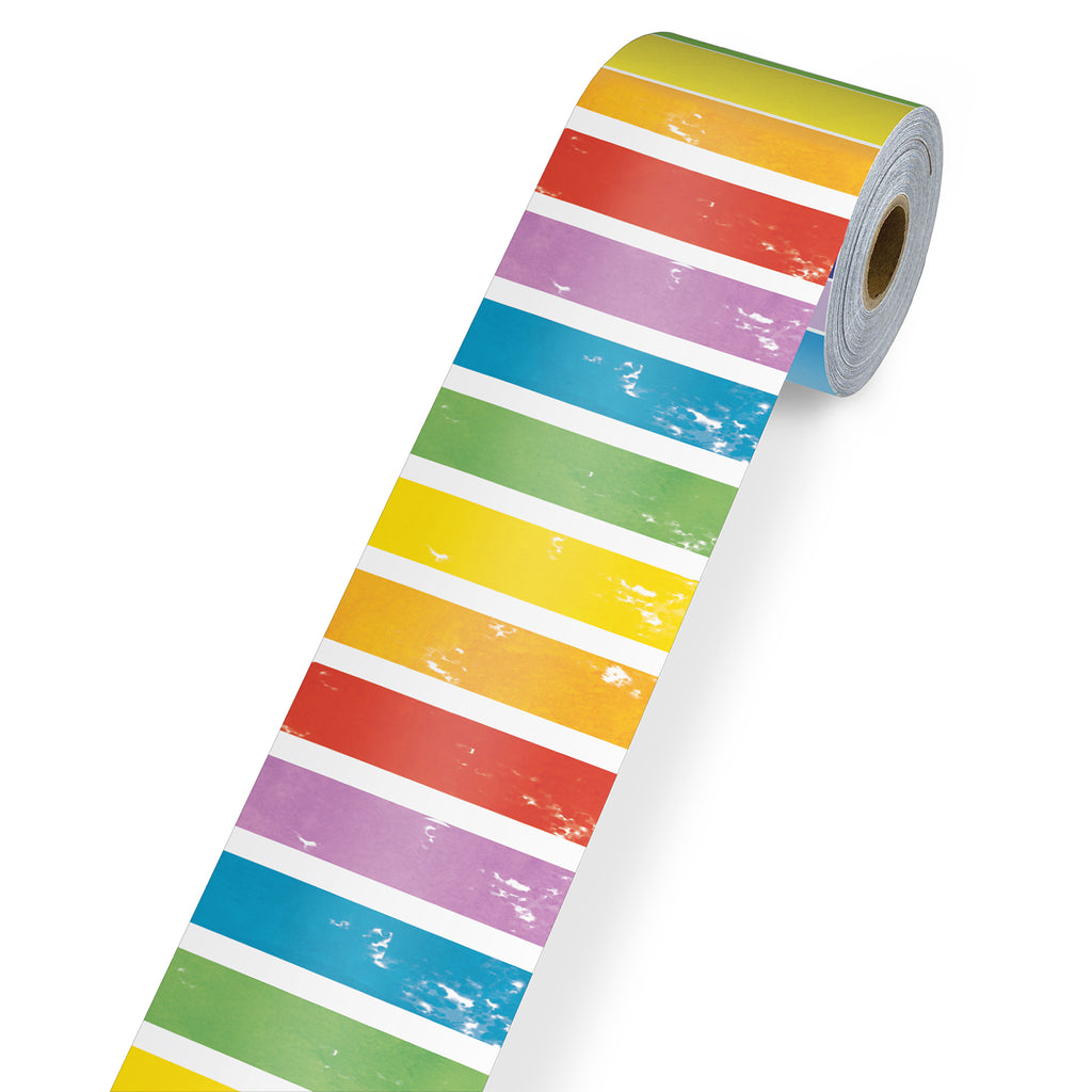 All Are Neighbors Stripes Border Rolled
