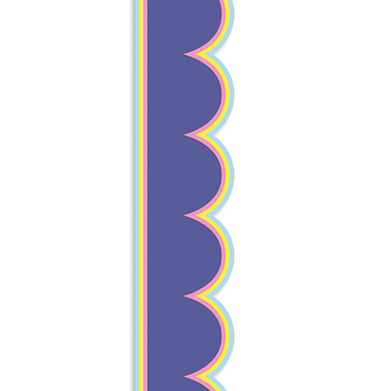 Pop Of Purple Scalloped Border We Stick Together