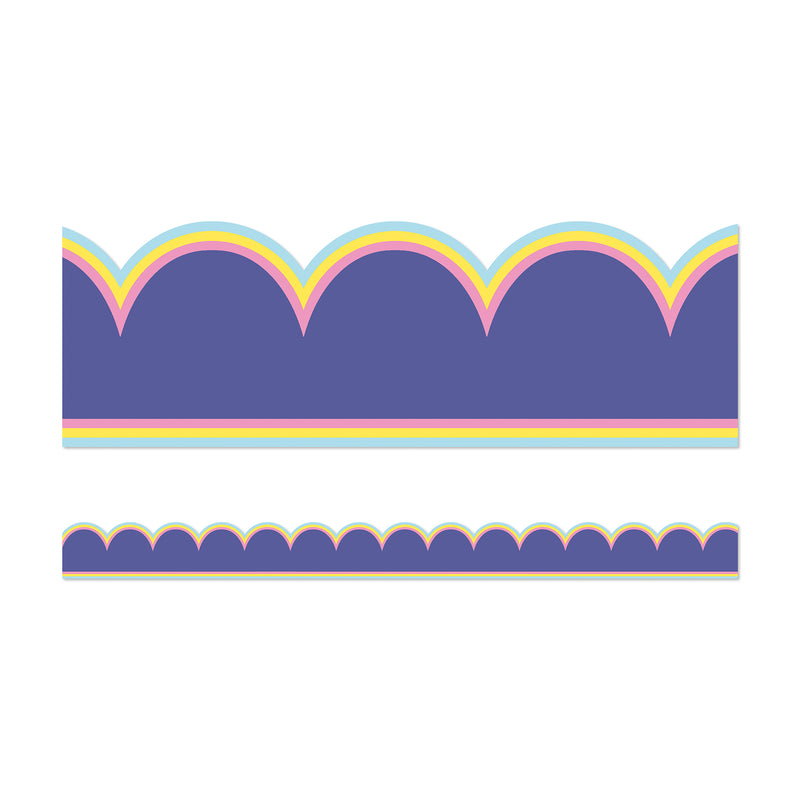 Pop Of Purple Scalloped Border We Stick Together
