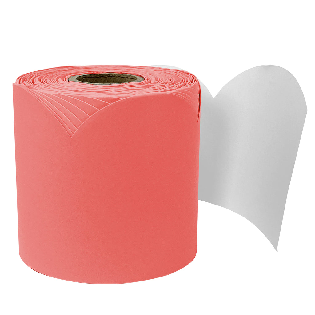 Salmon Rolled Scalloped Borders