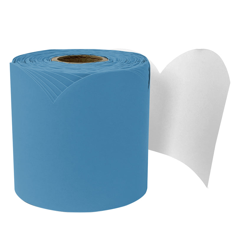 Ocean Blue Rolled Scalloped Borders