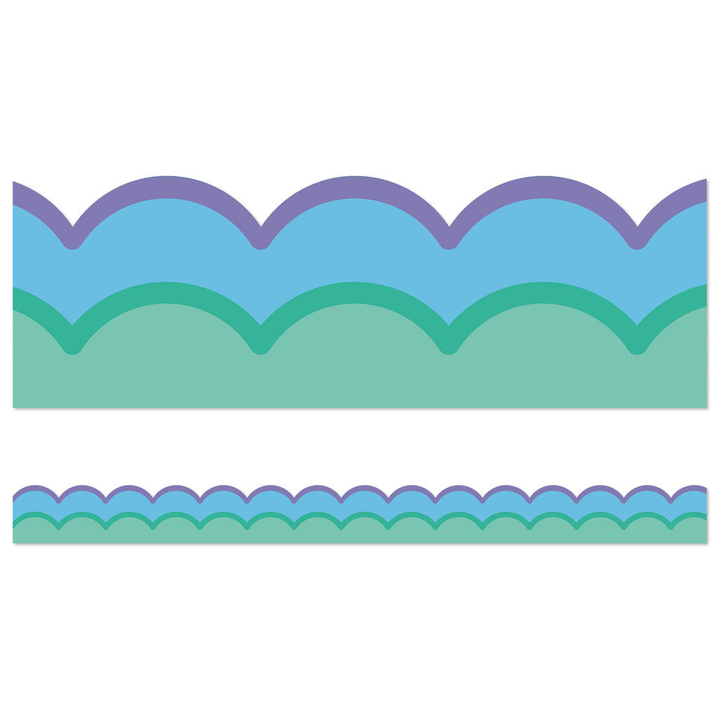 Cool Waves Scalloped Borders Happily Ever Elementary Retro Remx
