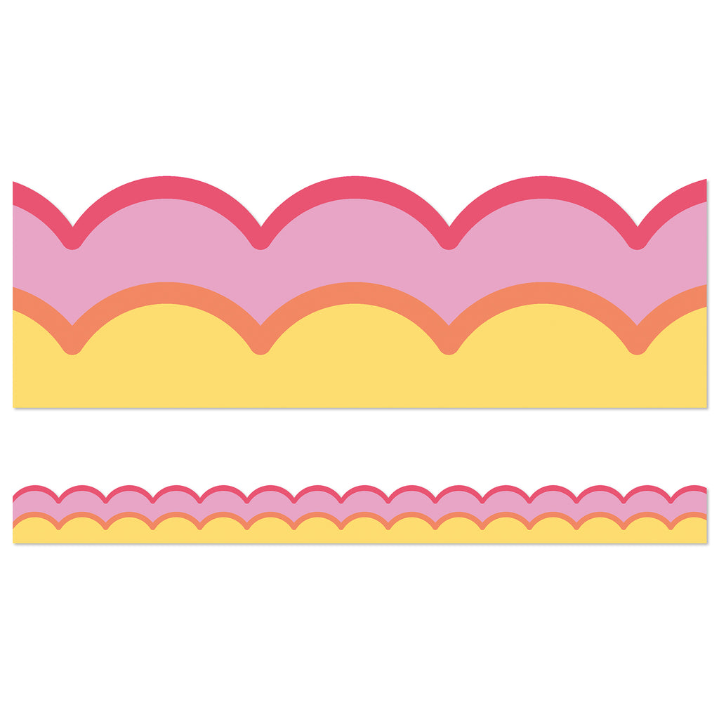 Warm Waves Scalloped Borders Happily Ever Elementary Retro Remx