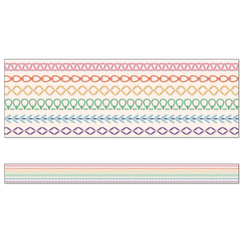Rainbow Stitched Border Crafty & Cool