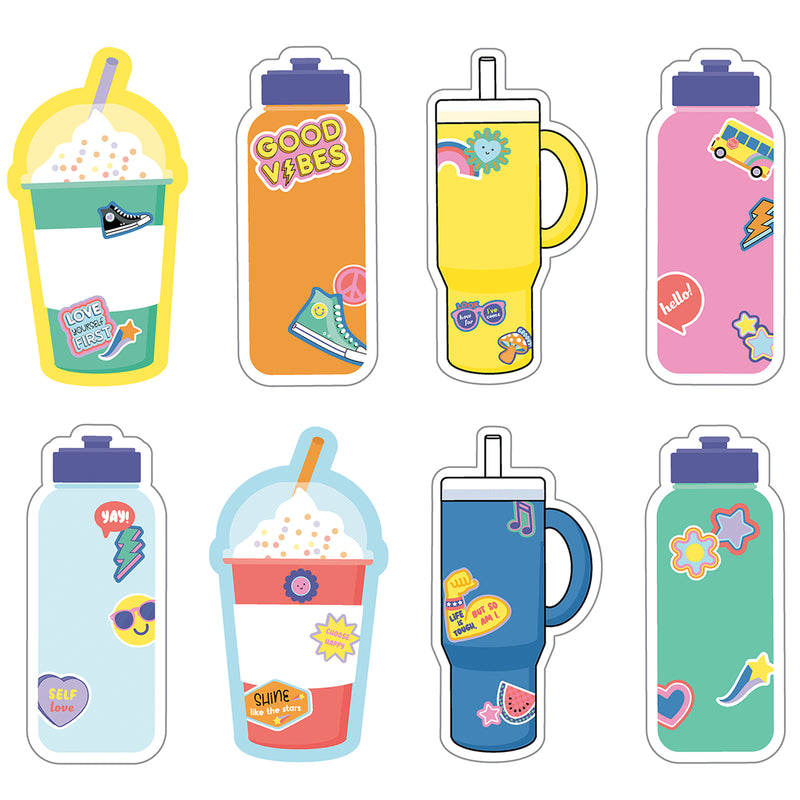 Cups & Water Bottles Cutouts We Stick Together