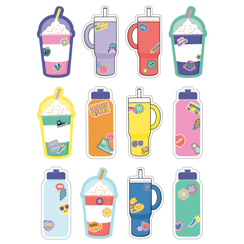 Cups & Water Bottles Cutouts We Stick Together