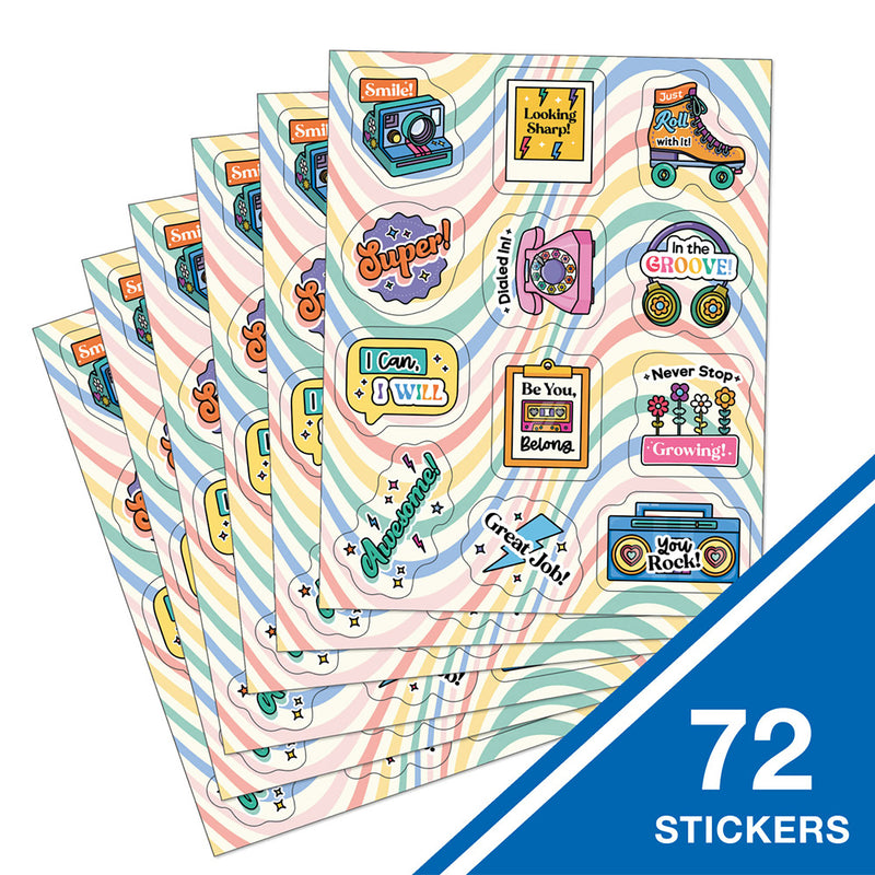 Retro Remix Motivational Stickers Happily Ever Elementary