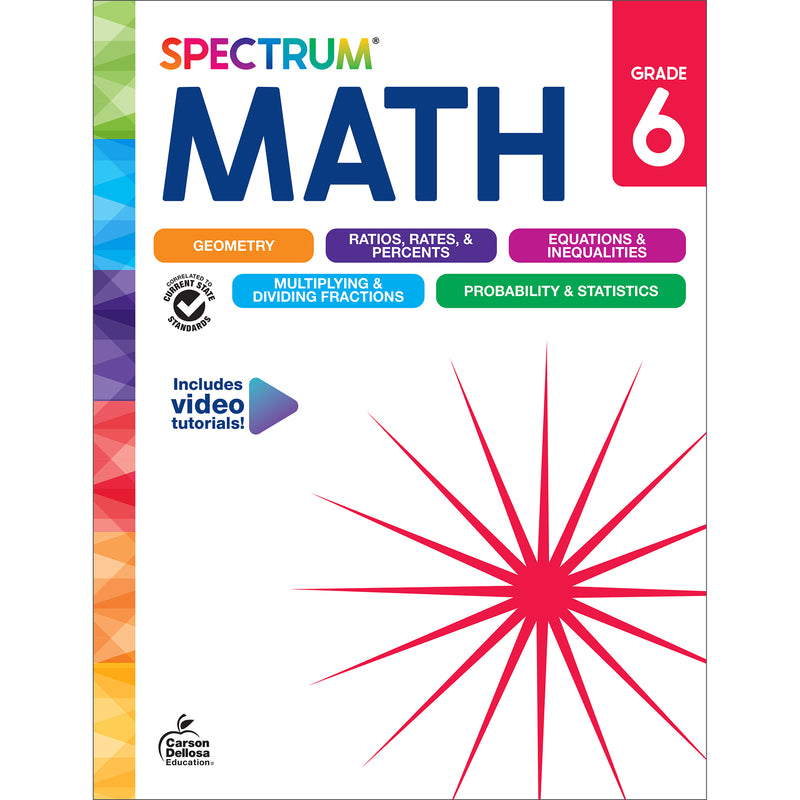 Spectrum Gr 6 Math Workbook