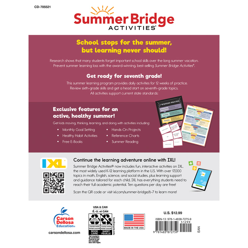 Summer Bridge Activities Gr 6 - 7