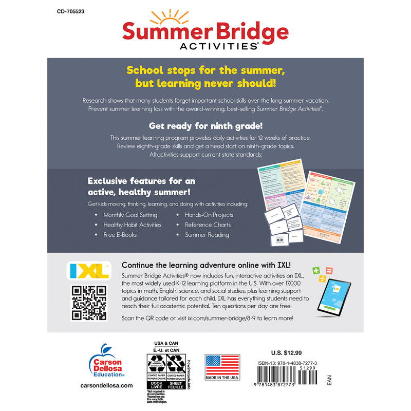 Summer Bridge Activities Gr 8 - 9