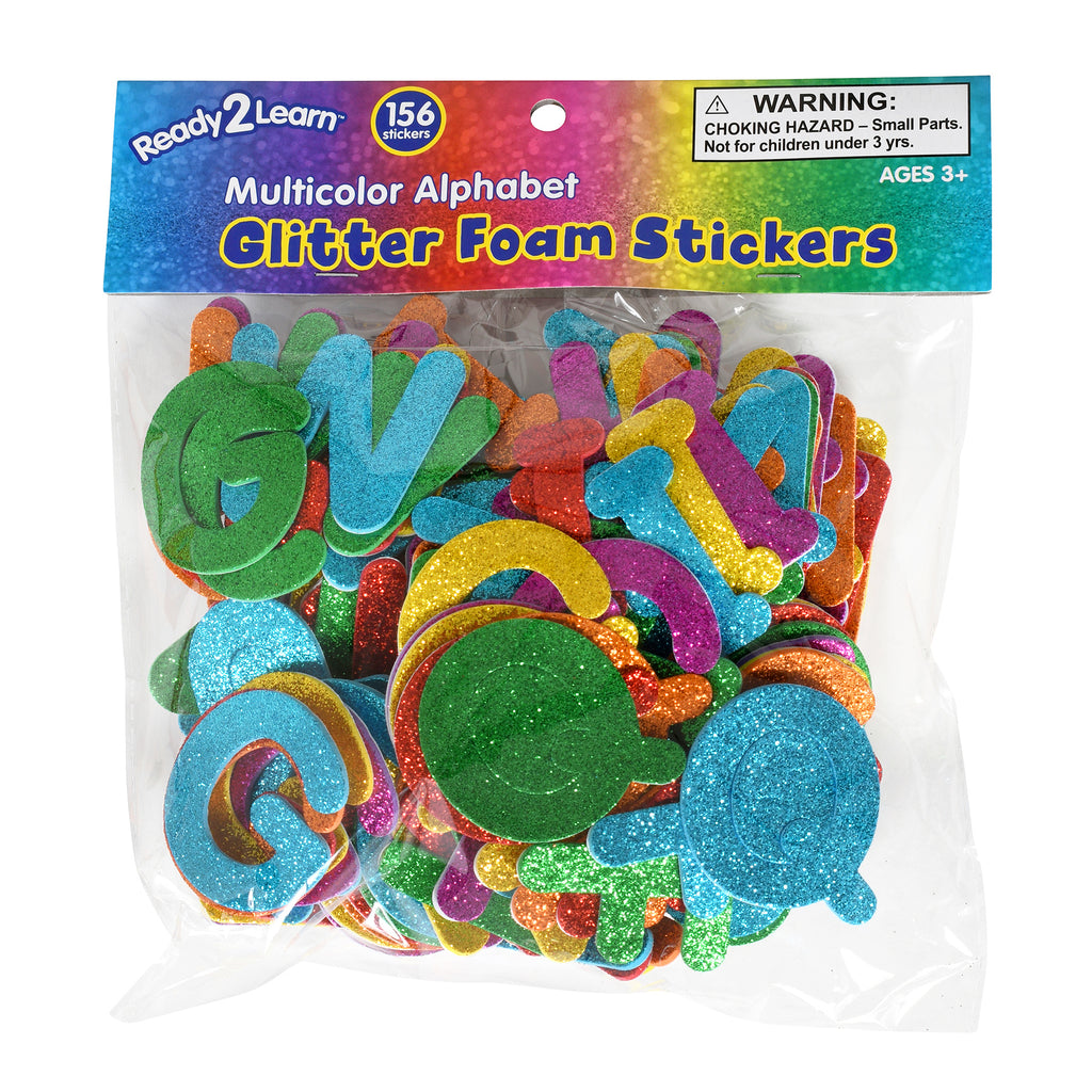 Glitter Foam Sticker Alphabet Multi