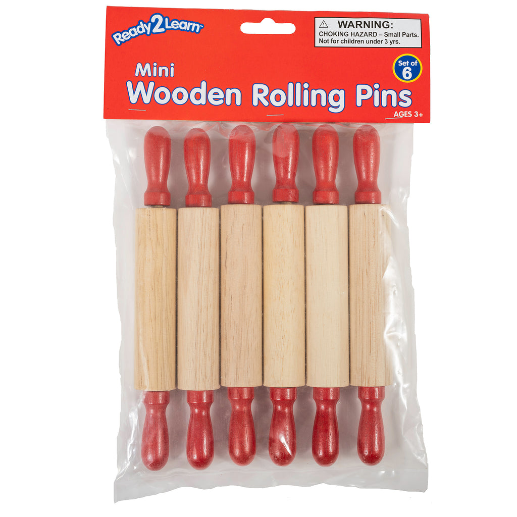 Mini Wooden Rolling Pins 6/st