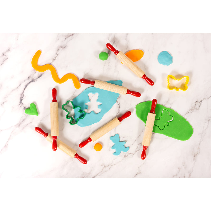 Mini Wooden Rolling Pins 6/st