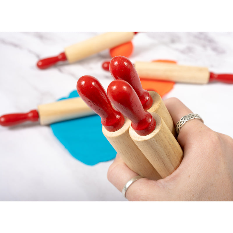 Mini Wooden Rolling Pins 6/st