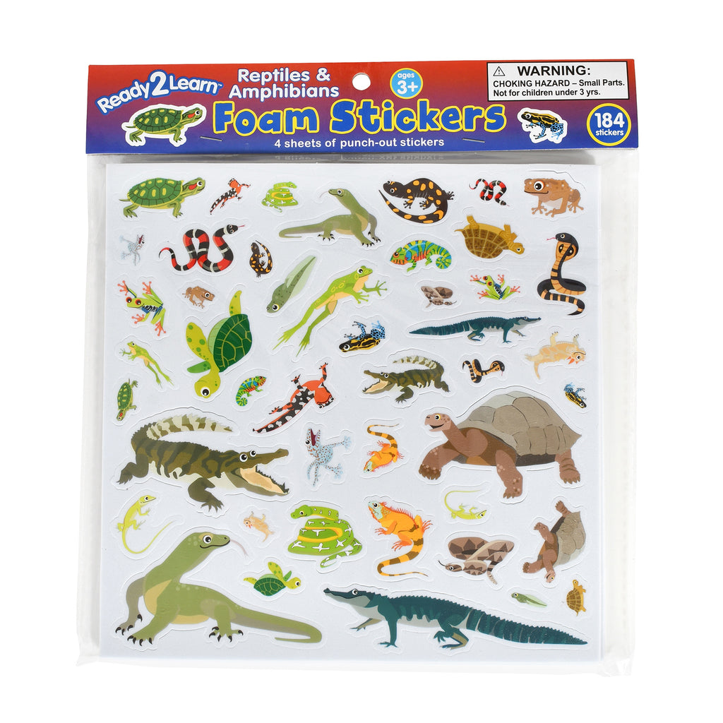 Foam Stickers Reptiles & Amphibians