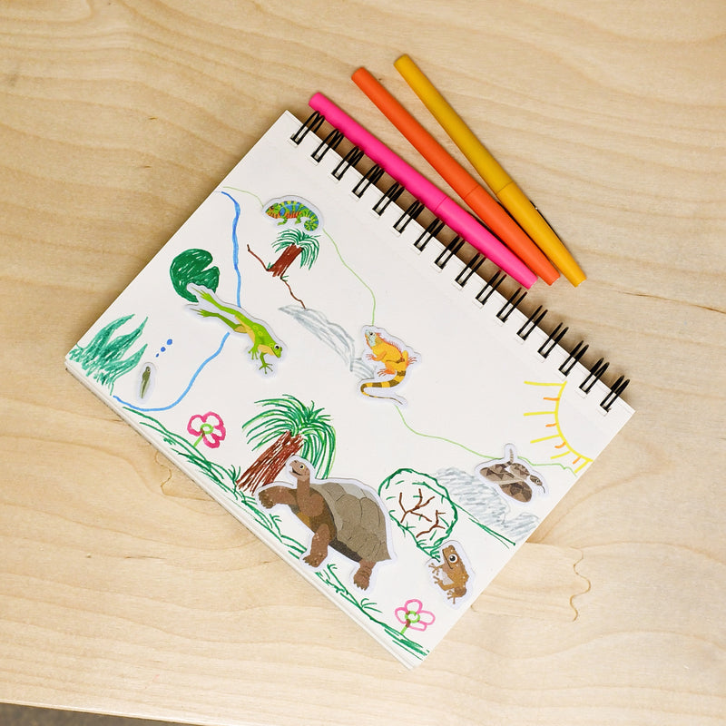 Foam Stickers Reptiles & Amphibians