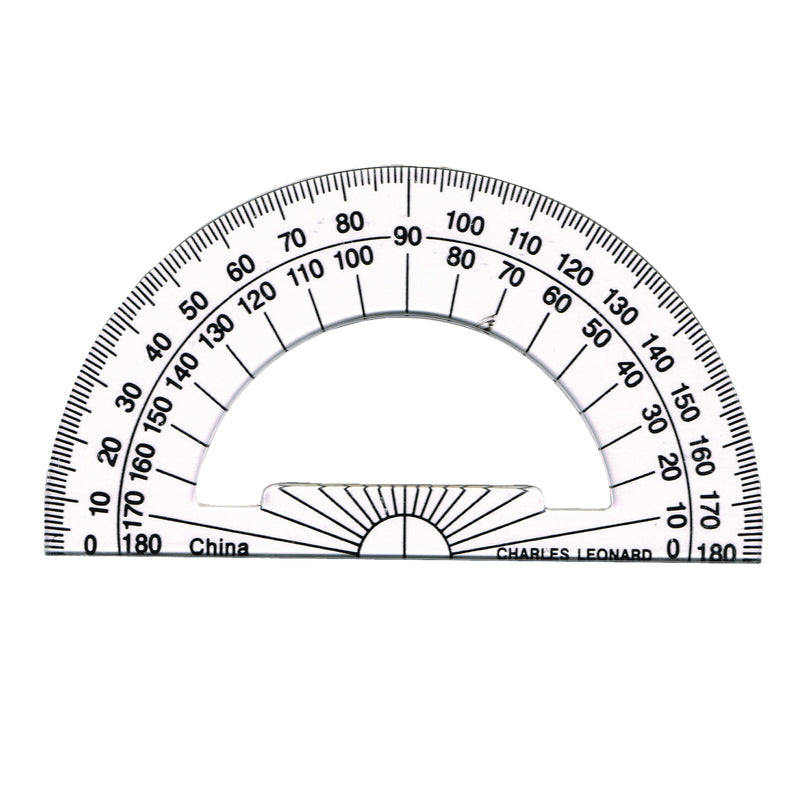 12pk 4 Inch Protractor Plastic