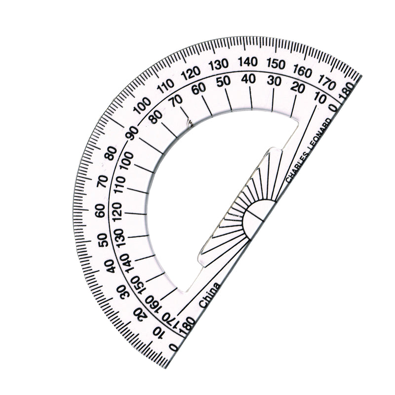 12pk 4 Inch Protractor Plastic