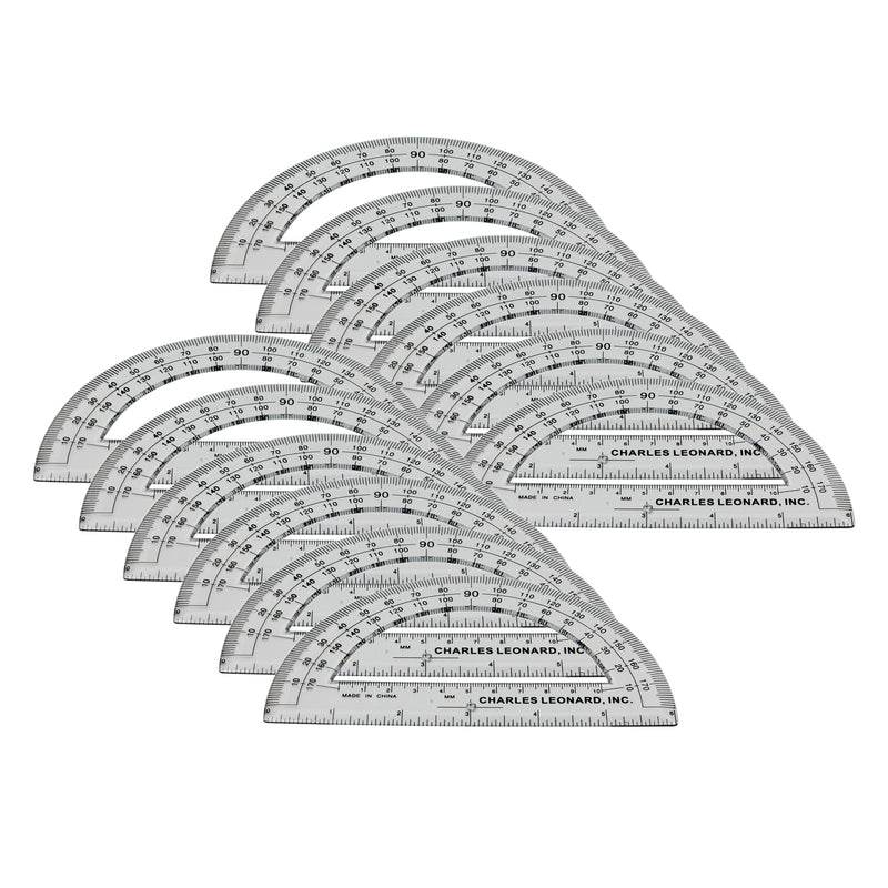 (5 Ip) 12pk 6in Protractor Plastic