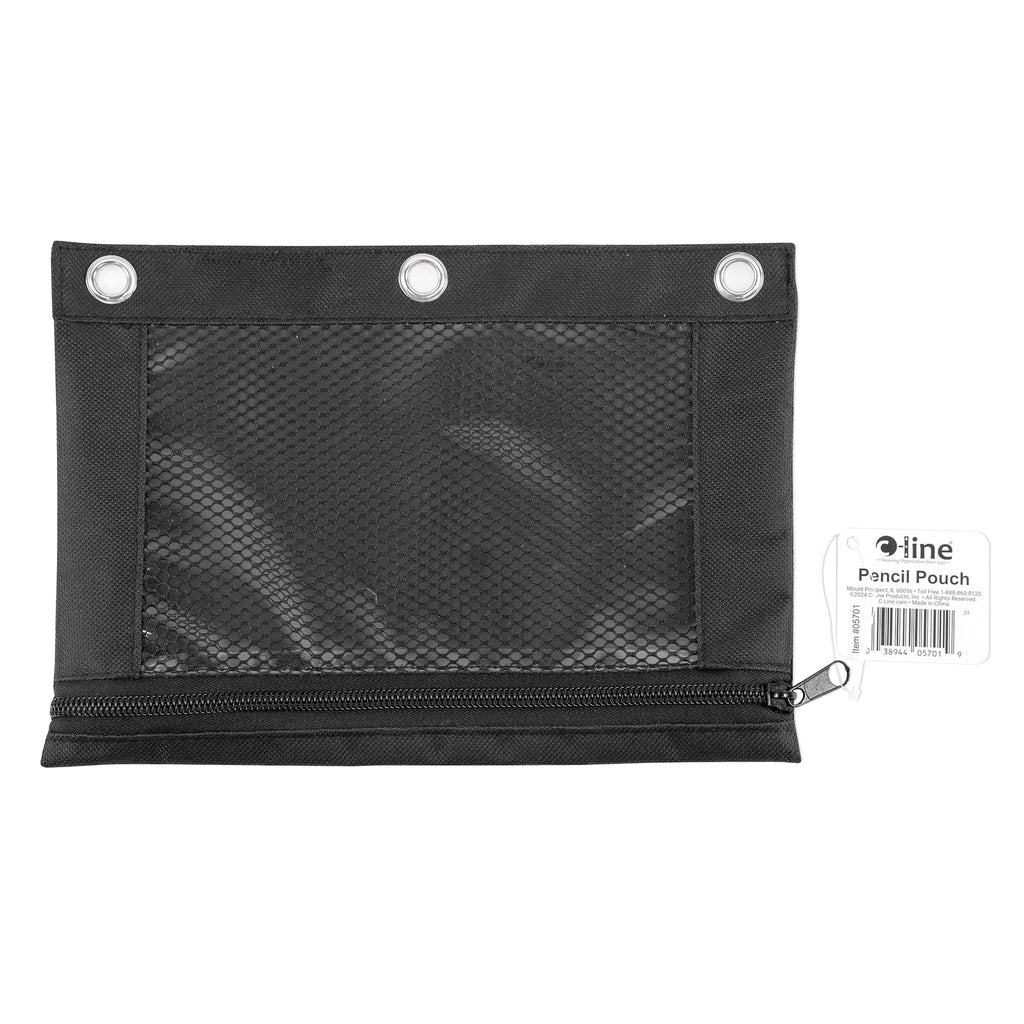 Pencil Pouch For 3-ring Binders Blk